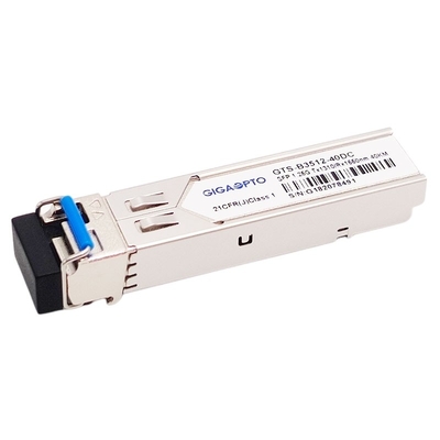 Mô-đun thu phát SMF LC DOM 1000BASE BX 1,25G BIDI TX1310nm RX1550nm SFP 40km