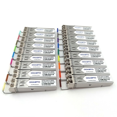 Bộ thu phát SFP 1270-1610nm 1000BASE-CWDM SMF 20km cho Cisco CWDM-SFP-xxxx-20