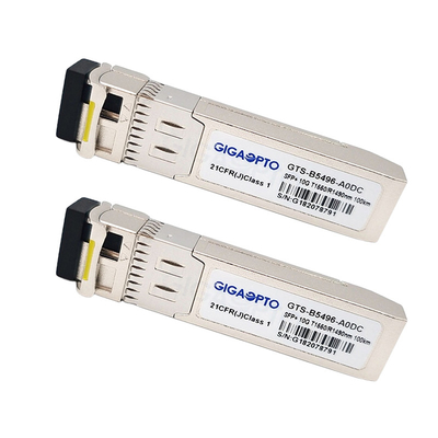1330nm / 1270nm 10Gbps SFP + Mô-đun thu phát của Cisco cho SMF SFP-10G-BX20D