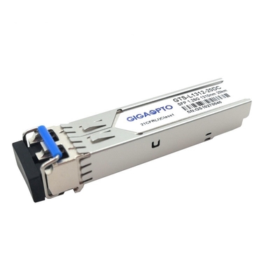 1.25G SFP 1310nm 20km 1000BASE-LX / LH Mô-đun SMF Bộ thu phát song công LC DOM