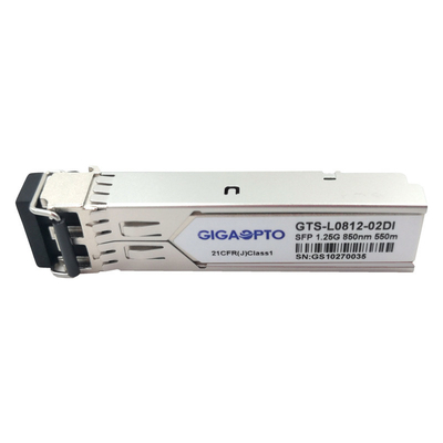 Bộ thu phát công nghiệp 1.25G SFP 1000BASE-SX 850nm 550m Mô-đun DOM kép LC MMF 550m
