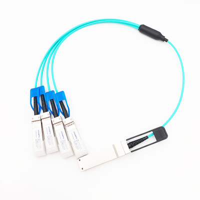 Cáp quang hoạt động đột phá song song 100G QSFP28 đến 4x25G SFP28 Fan Out AOC