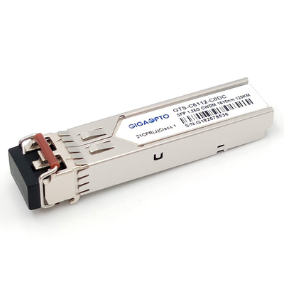 Mô-đun thu phát song công SFP 1.25G 1000BASE CWDM 1270 1610nm 120km LC SMF DOM