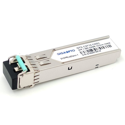 Mô-đun thu phát song công SFP 1.25G 1000BASE CWDM 1270 1610nm 120km LC SMF DOM