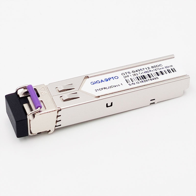 1.25G BiDi SFP 1000BASE-BX TX1490nm/RX1570nm 80km Mô-đun thu phát SMF DOM LC