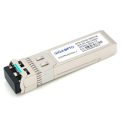 6G SDI SMPTE CWDM SFP 1270nm-1450nm 20km Mô-đun phát đơn SMF LC Non-MSA
