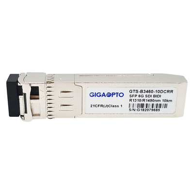 6G SDI SMPTE SFP RX1310nm RX1490nm PIN 10km SMF BIDI LC Mô-đun bộ thu kép Non-MSA
