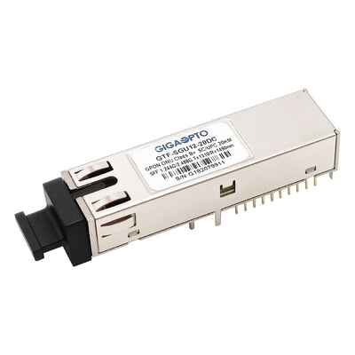 Bộ thu phát GPON ONU Class B + SFF 2x10 SC UPC Receptacle Burst TX 1310nm 1.244G RX 1490nm 2.488G