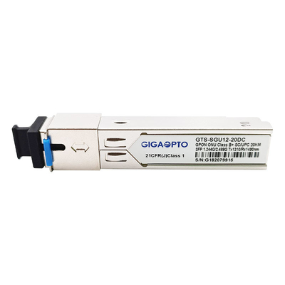 Bộ thu phát ONU ONT Class B + GPON SFP TX1.244G / RX2.488G 1310nm TX 1490nm RX SC UPC 20km DDM