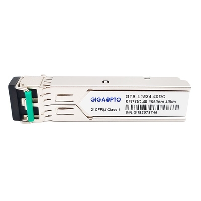Duplex LC SMF DOM Mô-đun thu phát quang khác OC-48 STM-16 IR-2 SFP 2,5Gbps 1550nm 40km