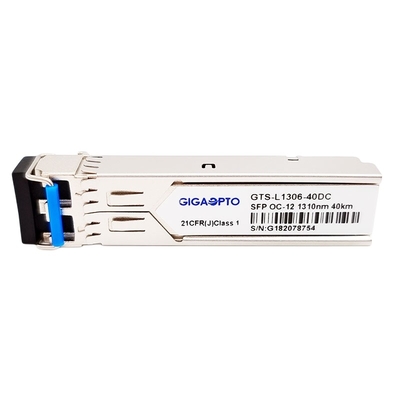 622Mbps OC-12 / STM-4 LR-1 SFP 1310nm 40km Mô-đun thu phát SDH / SONET LC SMF DOM