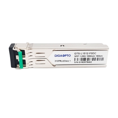 Mô-đun thu phát quang 1.25G SFP 1550nm 160km 1000BASE ZX SMF Duplex LC DOM