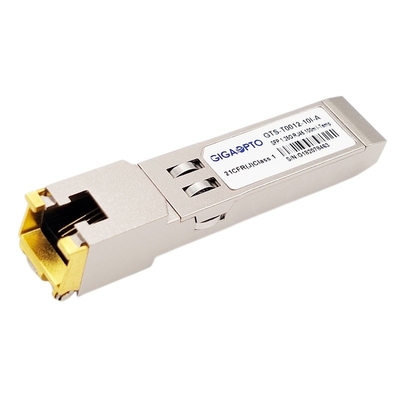 Mô-đun thu phát quang SFP 1000Mbps chế độ đơn 1000BASE T Đồng RJ-45 100m Công nghiệp