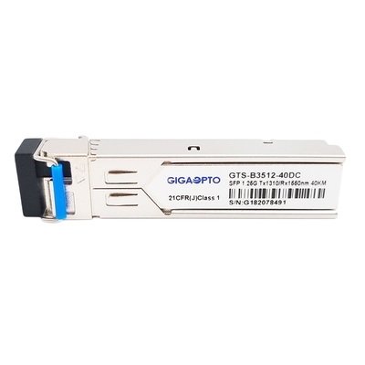 Mô-đun thu phát SMF LC DOM 1000BASE BX 1,25G BIDI TX1310nm RX1550nm SFP 40km