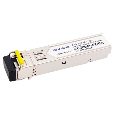 1000BASE BX 1.25G BiDi SFP Transceiver TX1550nm SFP 1.25G 1310nm 40km LC SMF DOM Module