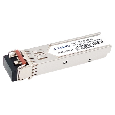 1.25G 1270 ~ 1610nm 100km 1000BASE CWDM SFP Mô-đun thu phát SMF DOM Duplex LC