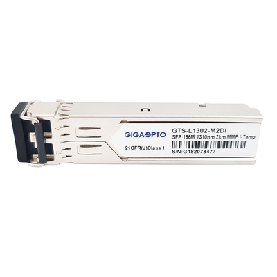 Mô-đun thu phát quang SFP công nghiệp 100BASE FX Duplex LC 1310nm MMF 2km 155Mbps DOM