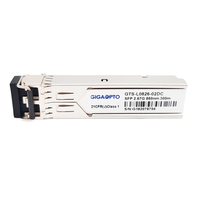 Mô-đun thu phát kênh sợi quang 2G SFP 850nm MMF 300m Mô-đun thu phát DOM Duplex LC