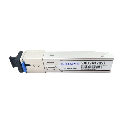 Bộ thu phát OLT GPON SFP Loại B + TX 1490nm 2.5G RX 1310nm 1.25G 20km SC DDM Mô-đun thu phát SC DDM