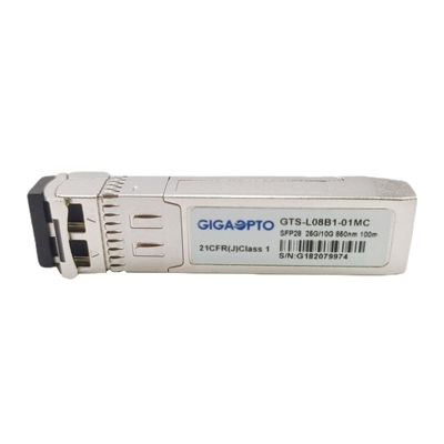 Bộ thu phát quang 10G 25GBASE-SR SFP28 Tốc độ kép Mô-đun thu phát quang MMF 850nm 100m LC DOM