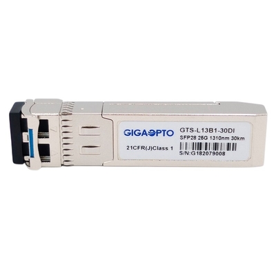 Bộ thu phát quang SFP28 công nghiệp 1310nm 30km 25GBASE ER Lite Mô-đun thu phát quang SMF DOM