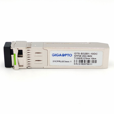 SFP28 25GBASE Mô-đun SFP hai chiều 1330nm TX 1270nm RX 10km Simplex LC SMF DOM
