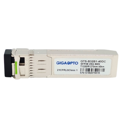 Mô-đun thu phát 25GBASE SFP28 1310nm TX 1270nm RX 40km SMF Simplex LC DOM