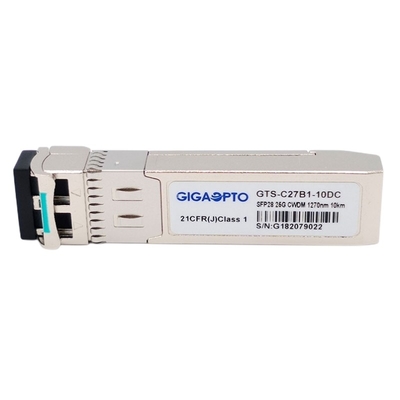 Bộ thu phát quang 25GBase LR SFP28 Ethernet CWDM SFP28 1270 ~ 1370nm 10km Chế độ đơn LC SFP