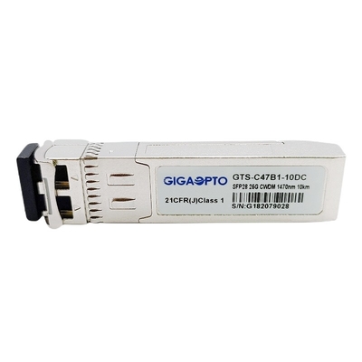 Mô-đun 25GBASE LR SFP Chế độ đơn CWDM SFP28 1470nm ~ 1570nm 10km DOM