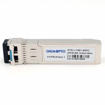 25GBASE ER SFP28 Bộ thu phát quang 1310n 40km Mô-đun quang EML APD SMF LC DOM