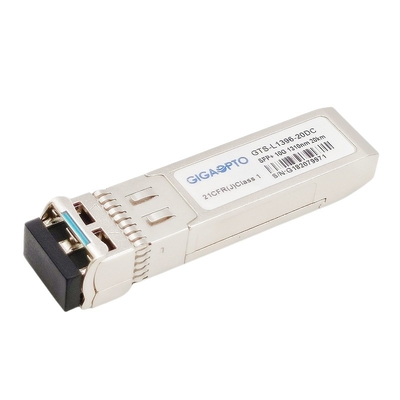 SFP + 10G ELR Mô-đun thu phát quang đơn mode SMF 20km LC DDM 1310nm LC