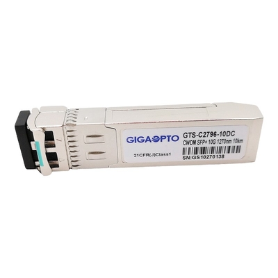 Mô-đun thu phát quang 10Gbps SFP + CWDM LR 1270 1610nm SMF 10km LC DOM