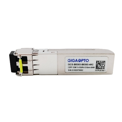 100BASE BX CSFP Dual BIDI 40km TX1550nm RX1310nm SM Bộ thu phát LC DOM