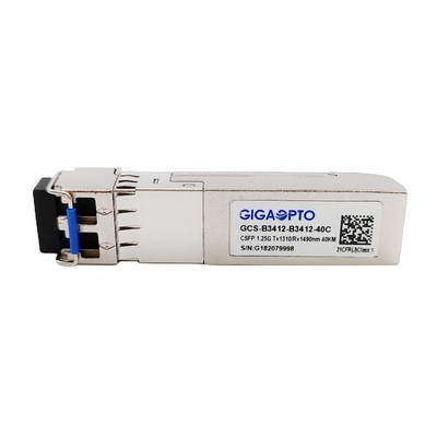 Mô-đun thu phát kênh đôi BIDI CSFP 1.244G TX1310nm RX1490nm SMF 40km