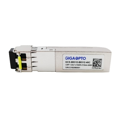 Bộ thu phát BIDI kép 1000BASE CSFP 40km TX1550 RX1310 SM LC DOM