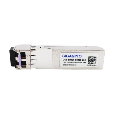 Bộ thu phát 2 sợi quang 2.488Gbps CSFP BIDI SM 20 km TX1490 RX1310 LC DOM