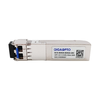 Bộ thu phát quang CSFP BIDI cáp quang kép 2,5Gbps CSFP TX1310 RX1550 LC 20km DOM