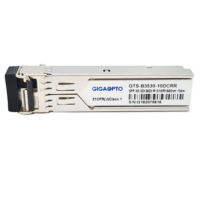 Bộ thu kép hai chiều 3G-SDI SFP 1310nm / 1550nm 10km Mô-đun mô hình bệnh lý video không phải MSA