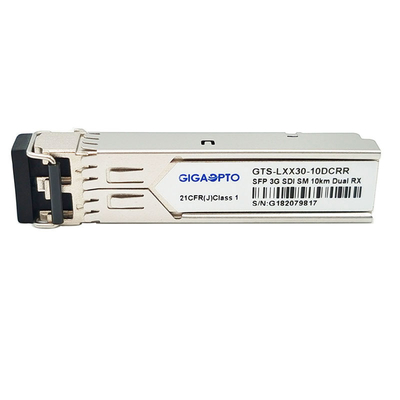 Bộ thu kép SFP Mô-đun mô hình bệnh lý video 1310nm 10km cho SD-SDI HD-SDI và 3G-SDI Non MSA