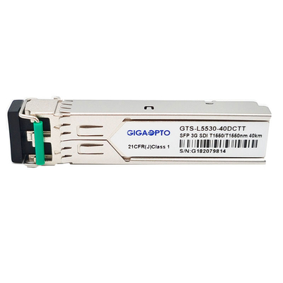 Bộ phát kép SD-SDI / HD-SDI / 3G-SDI 1550nm 40km Mô-đun sợi kép không có sơ đồ MSA