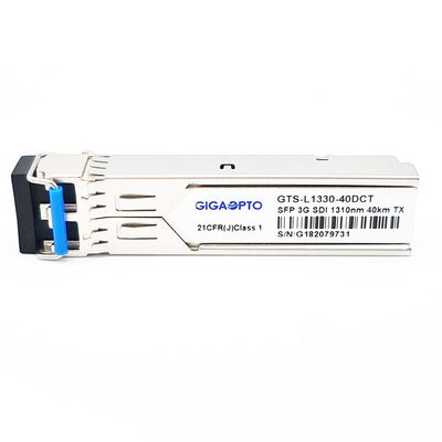 Bộ thu phát HD SDI SD SDI 3G SDI Video SFP Bộ phát quang đơn TX1310nm 10km LC DOM MSA cho SD / HD / 3G SDI