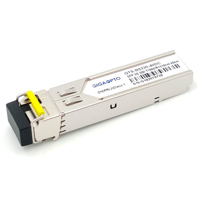 3Gbps MSA SMPTE SFP BiDi TX1550nm RX1310nm Mô-đun bộ thu phát 40km cho SD / HD / 3G-SDI LC SMF DDM