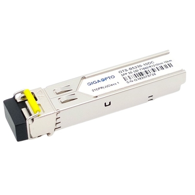Chế độ đơn 3Gb / S Mô-đun BiDi SFP TX1550nm RX1310nm 10km Mô-đun thu phát mô hình bệnh lý video DDM MSA