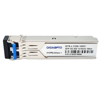 3G SDI SMPTE Video SFP 1310nm 10km Mô-đun thu phát SMF Song công LC DOM MSA Sơ đồ chân