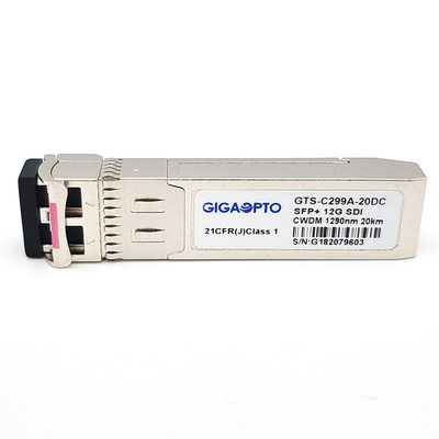Bộ thu phát quang video kỹ thuật số 12G SDI CWDM 1270 ~ 1450nm 20KM Duplex LC Single Mode Fiber MSA