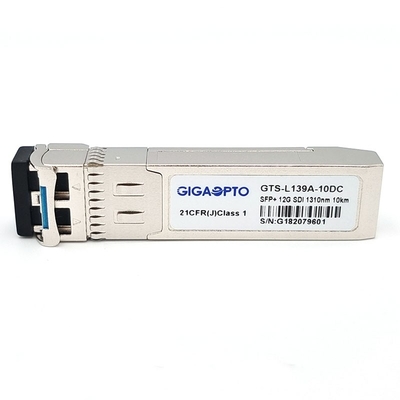 12G SDI SMPTE Dạng bệnh lý video 1310nm 10km DDM SFP + LC SMF MSA Mô-đun thu phát HD / SD-SDI