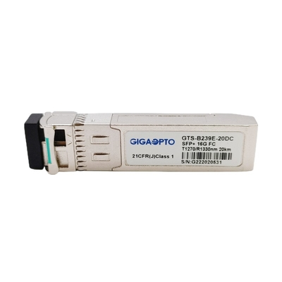 Mô-đun kênh sợi quang 16G SFP + BiDi TX1270 RX1330nm Mô-đun thu phát quang LC 20km