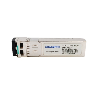 Mô-đun kênh sợi quang CWDM 1270nm-1610nm 10km Bộ thu phát quang 16G SFP + Mô-đun SMF