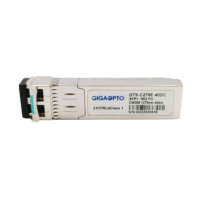 Mô-đun thu phát kênh sợi quang 16G SFP + CWDM 1270nm-1610nm 40km SMF