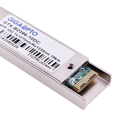 Bộ thu phát quang hai chiều 10GBASE-BX XFP 1270nm / 1330nm 10km LC DOM